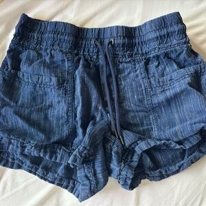 Athleta Indigo Blue High-Waist Drawstring Women’s Shorts